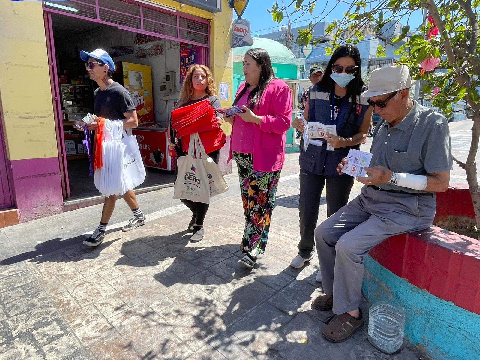 <strong>Delegación, Seremi de Salud y Senda Previene realizan volanteo informativo por el Plan Verano Seguro</strong>