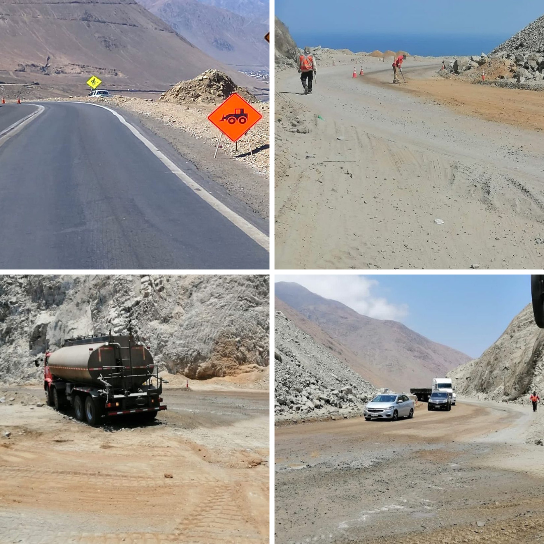 <strong>Vialidad realiza labores provisorias en la Ruta 1 camino a Iquique</strong>