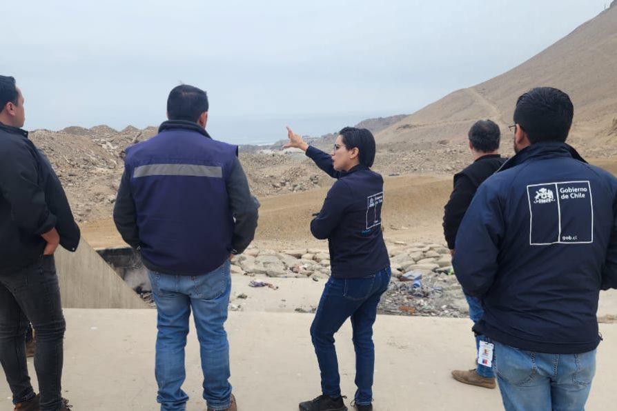 DOH, Delegación y Municipalidad revisan las obras de defensa fluvial de Tocopilla